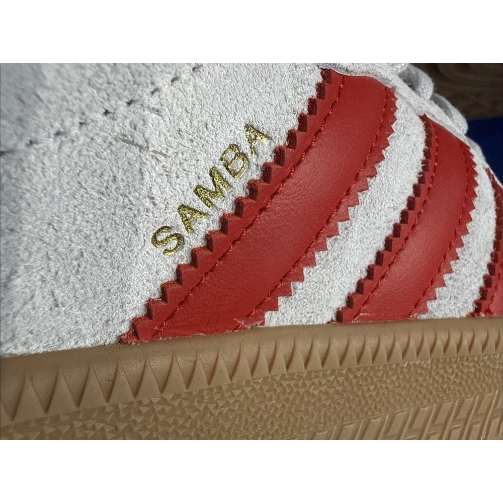 Adidas SAMBA XLG Shoes Men's 13 / Women's 14 White with Red Stripes - New in Box - Picture 13 of 16